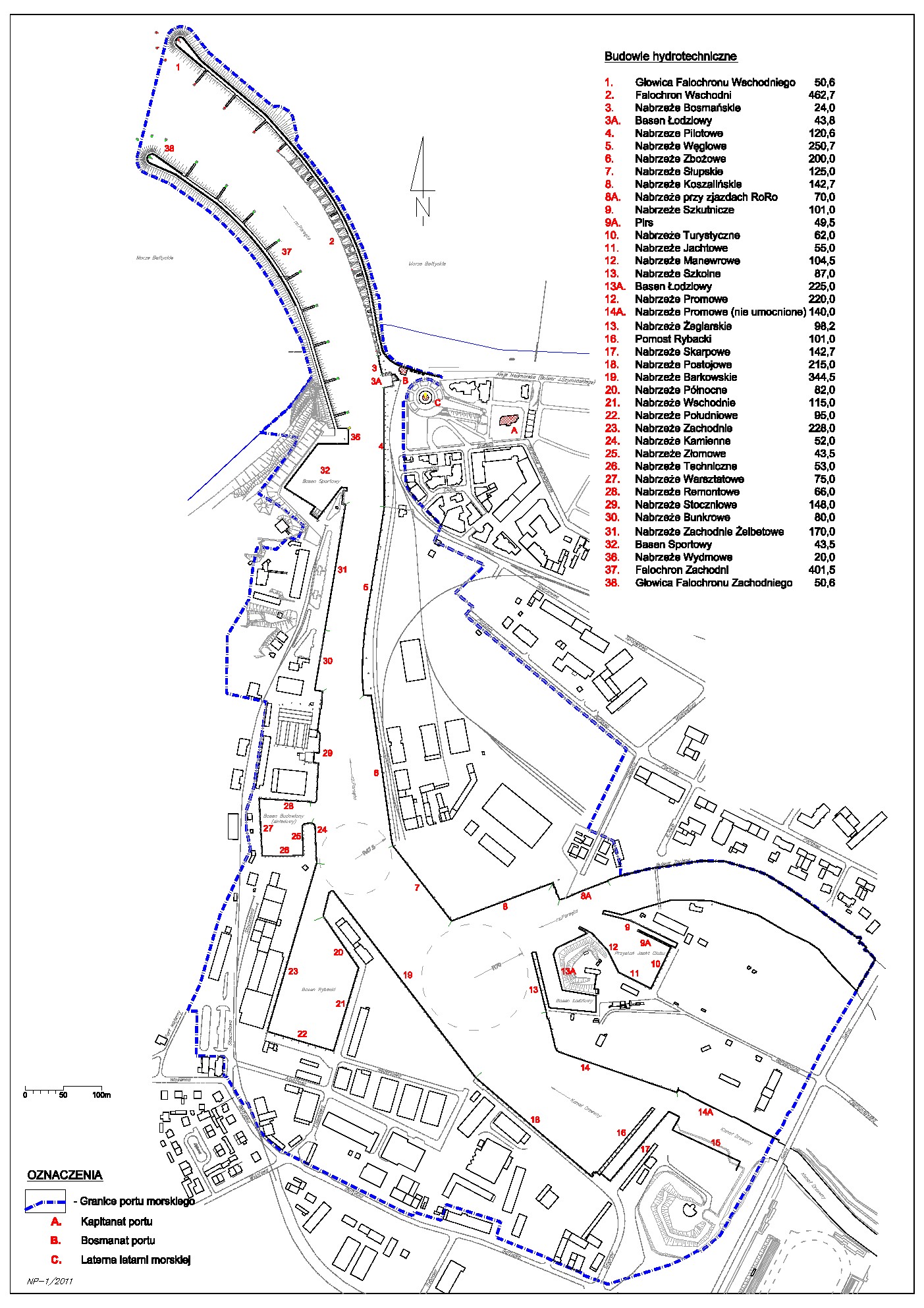 Mapa Portu Kołobrzeg